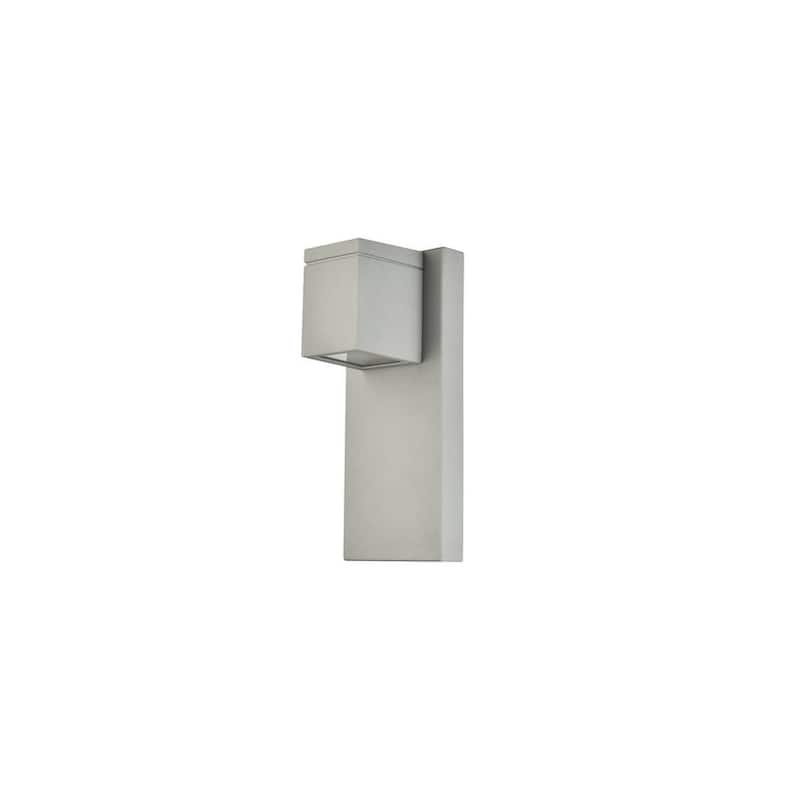 Elegant Lighting Raine 4-3/4" Wide LED Outdoor Wall Sconce - Silver