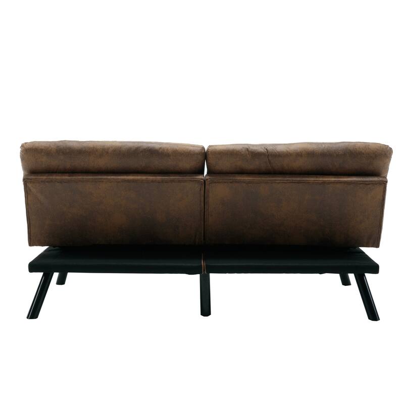 70.08" Teddy Fabric 2-Seater Loveseat Sofa with Thick Cushions, Metal Legs, and 600LB Weight Capacity