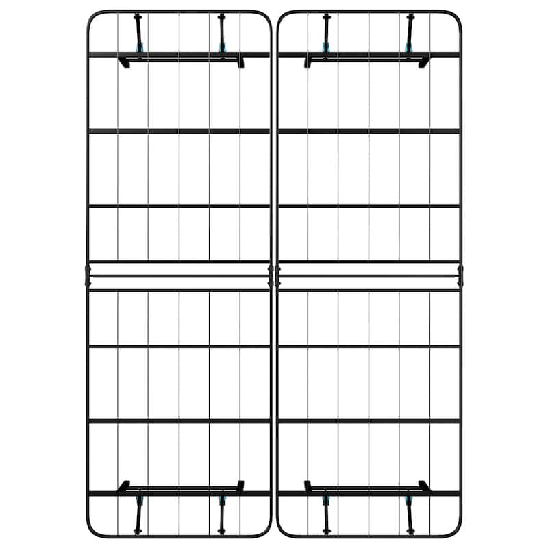 Black No Tool Assembly Foldable Bed Frame