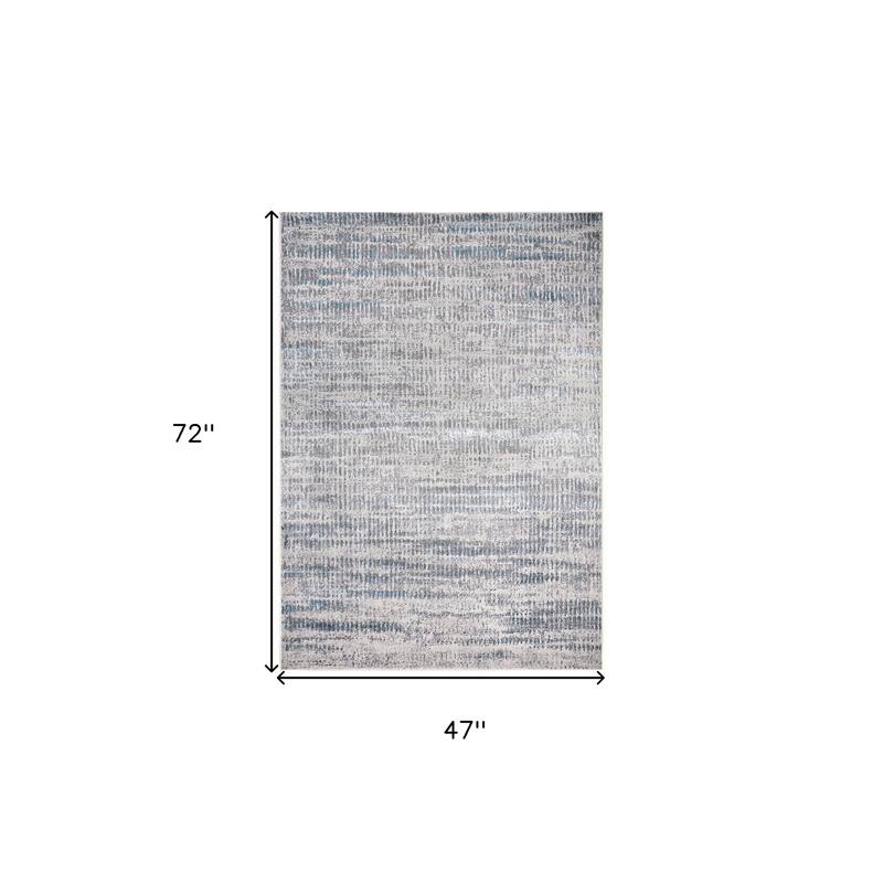 Zeniw Abstract Modern Non Skid Woven Area Rug By HomeRoots