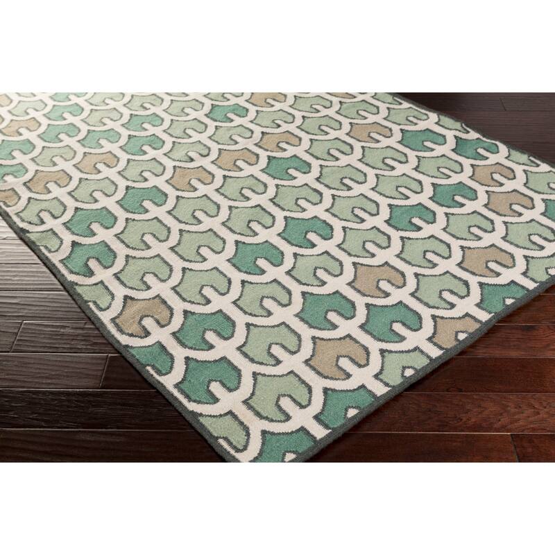 Hand-woven Brett Reversible Wool Area Rug