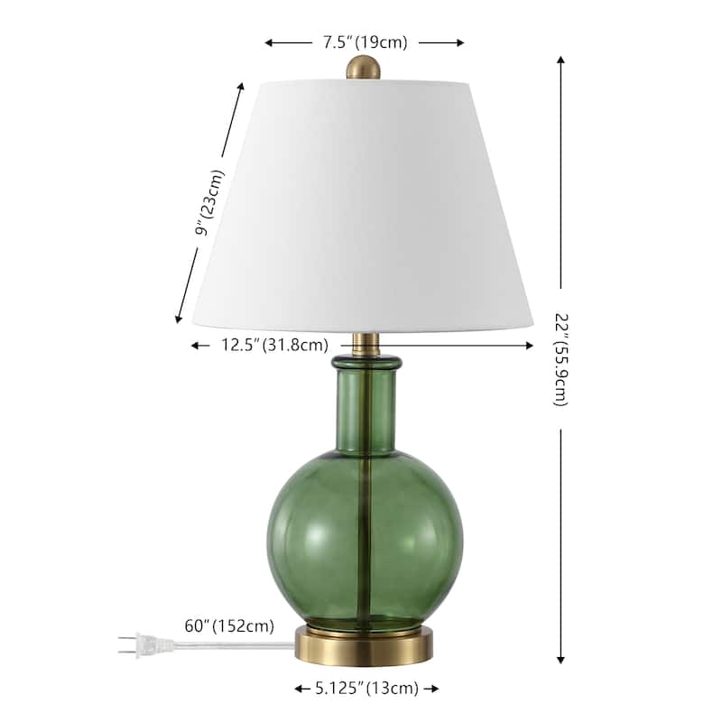 SAFAVIEH Couture Camelie, 22-inch, Table Lamp - 13"W x 13"D x 22"H