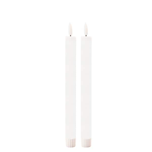slide 2 of 2, FIA Wick White Taper Candle (Set of 2)