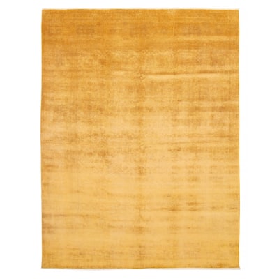 ECARPETGALLERY Hand-knotted Vibrance Gold Wool Rug - 8'10 x 11'7