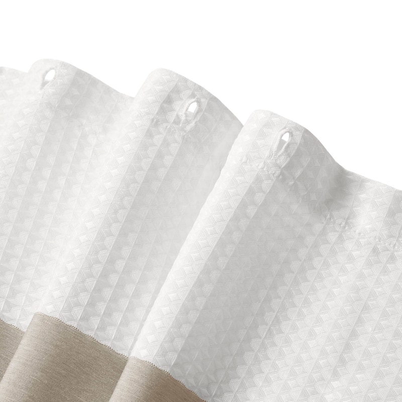 Madison Park Spa Waffle Shower Curtain with 3M Treatment