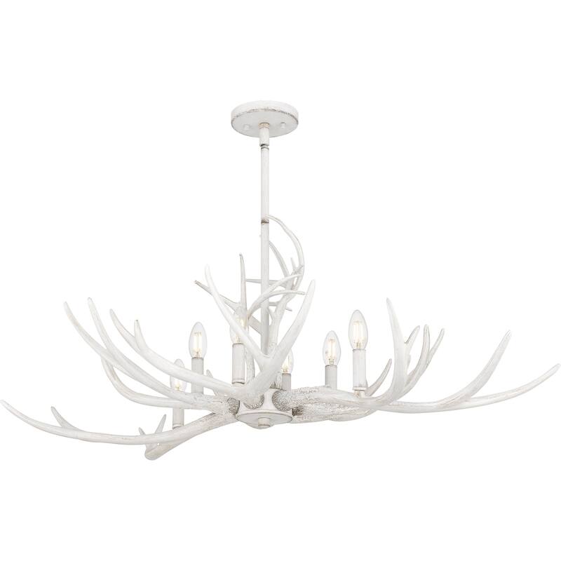 Brosh 6-Light Antique White Island Light