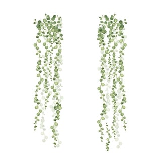 RoomMates Green & White String Of Pearls Vine Wall Decals