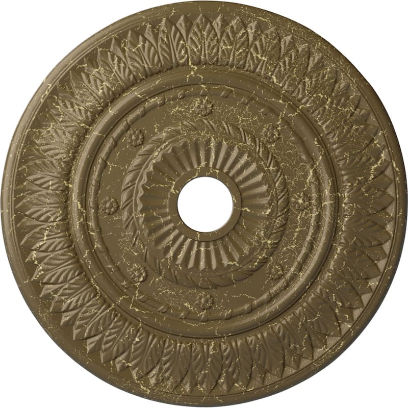 26 3/4"OD x 3 5/8"ID x 1 1/8"P Leaf Ceiling Medallion
