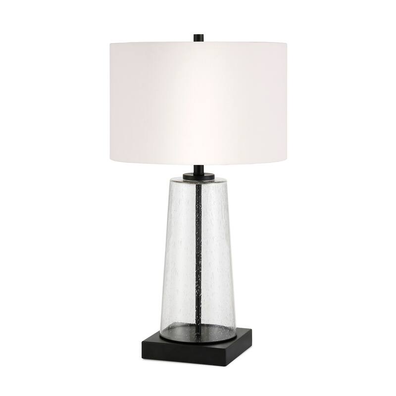 Dax 27.5" Tall Table Lamp with Fabric Shade - 27" Tall - Blackened Bronze