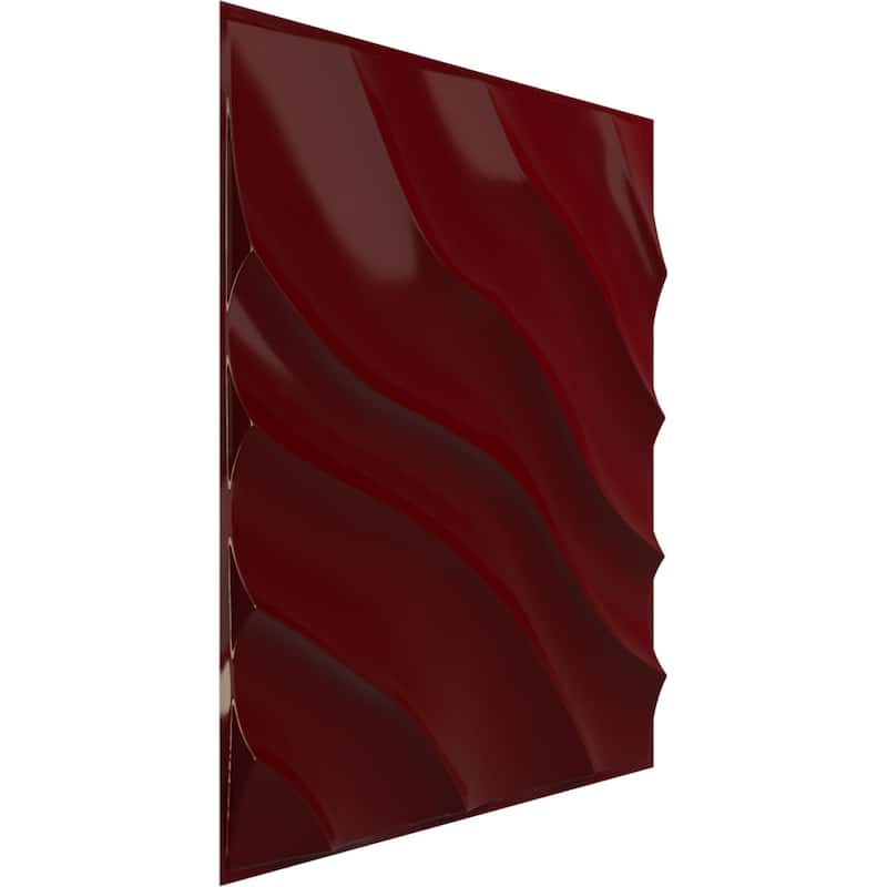 19 5/8"W x 19 5/8"H Modern Wave EnduraWall Decorative 3D Wall Panel