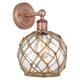 Option Antique Copper / Clear Glass with Brown Rope