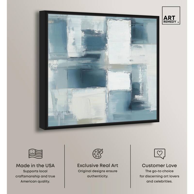 Deconstructed Blue I Canvas by Art Remedy