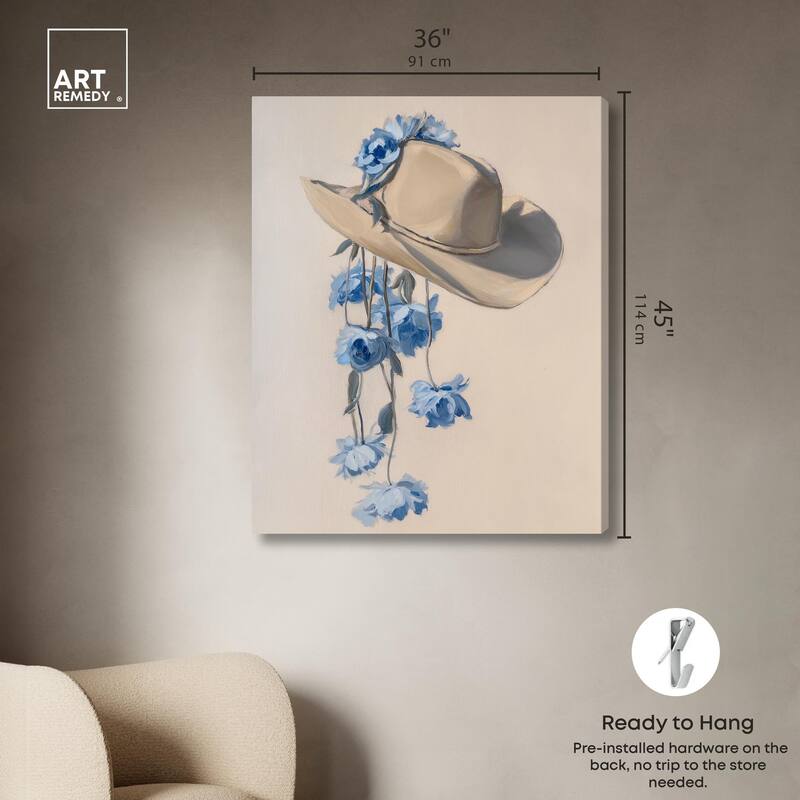 Brimming Blues II Canvas by Art Remedy, Gallery Wrapped