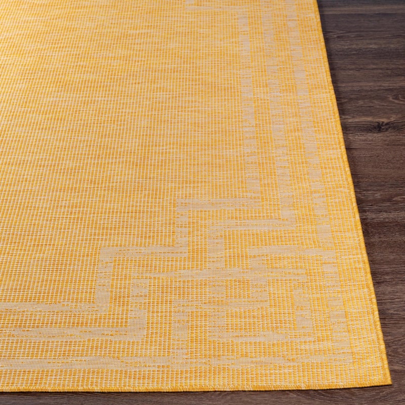 Brian Traditional Border Outdoor Area Rug