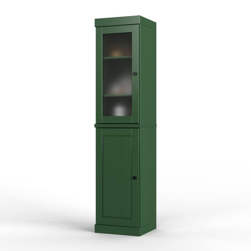 100% Solid Wood 16.5" Kitchen Pantry Cabinet with Doors by Palace Imports