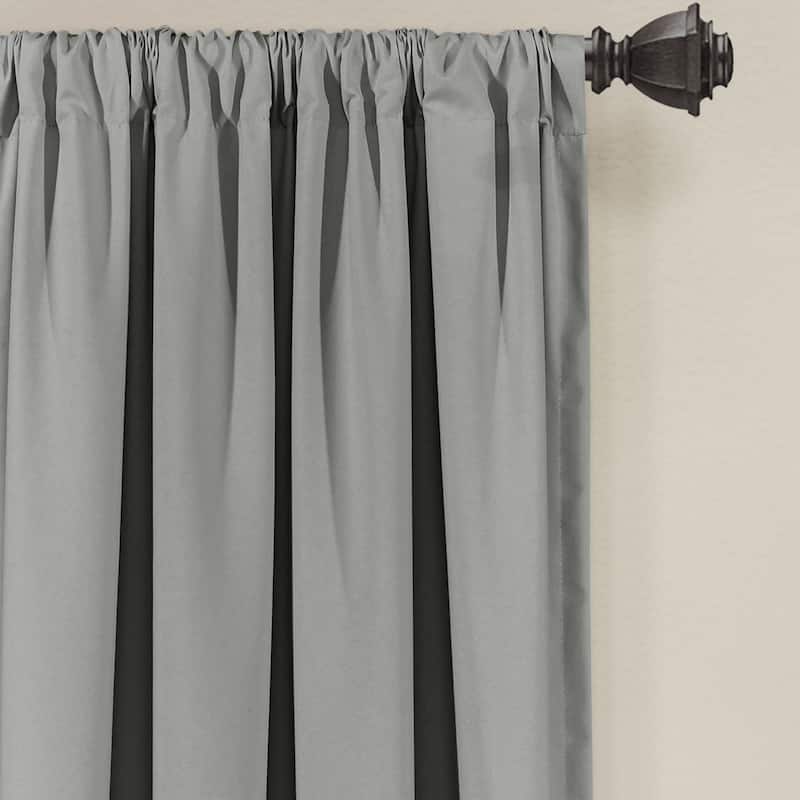 Lush Decor Allison Ruffle Window Curtain Panel Pair