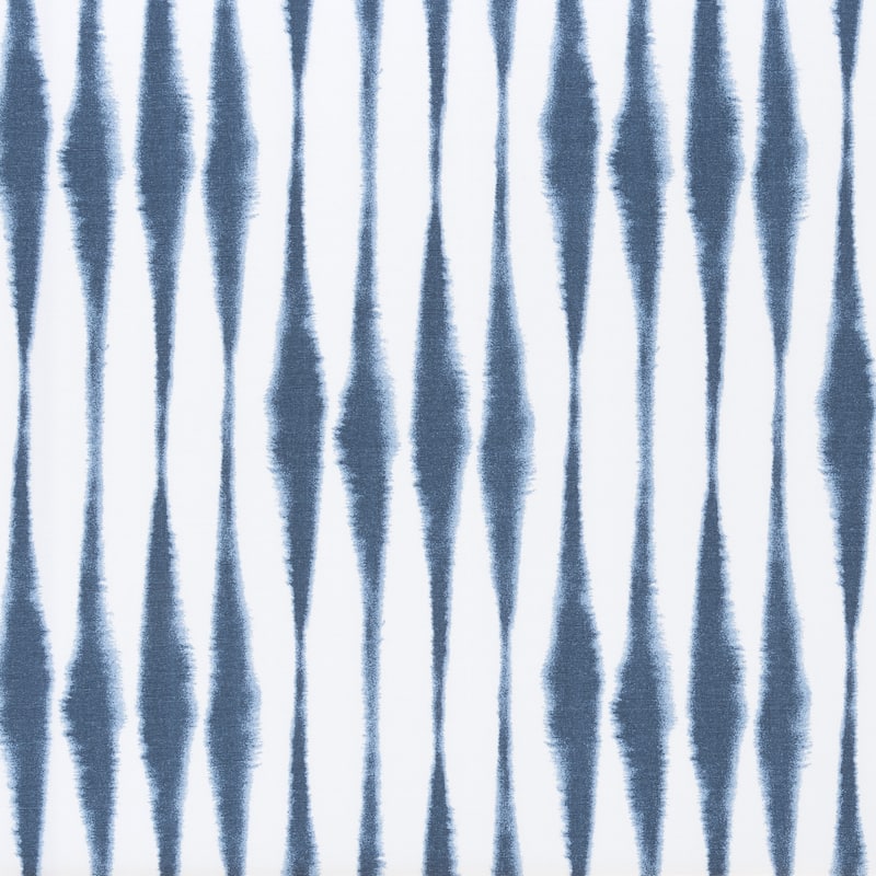 Sorra Home Blue and White Ikat Stripe Indoor/Outdoor Corded Lumbar Pillows (Set of 2)