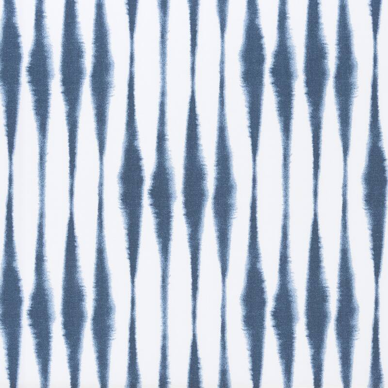Sorra Home Blue and White Ikat Stripe Indoor/Outdoor Corded Pillow and Cushion Sofa Set