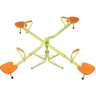 Heavy-Duty 2-4 Kids Seesaw 360 Degree Spinning