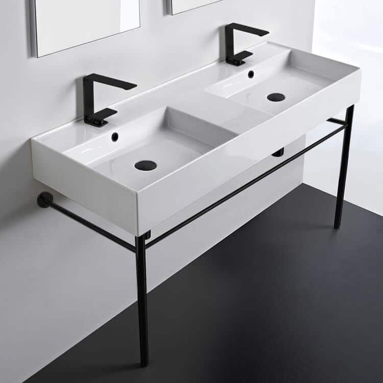 Nameeks Scarabeo 5143-CON-TwoHole Teorema 2.0 47-5/8" Rectangular