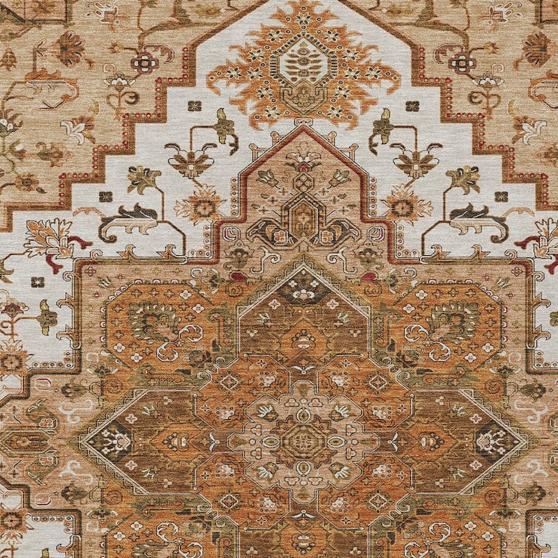 HomeRoots Oriental Traditional Rectangle Outdoor Rug