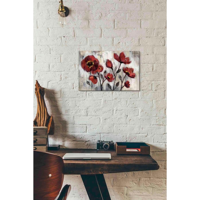 Epic Graffiti 'Floral Simplicity' by Silvia Vassileva, Canvas Wall Art
