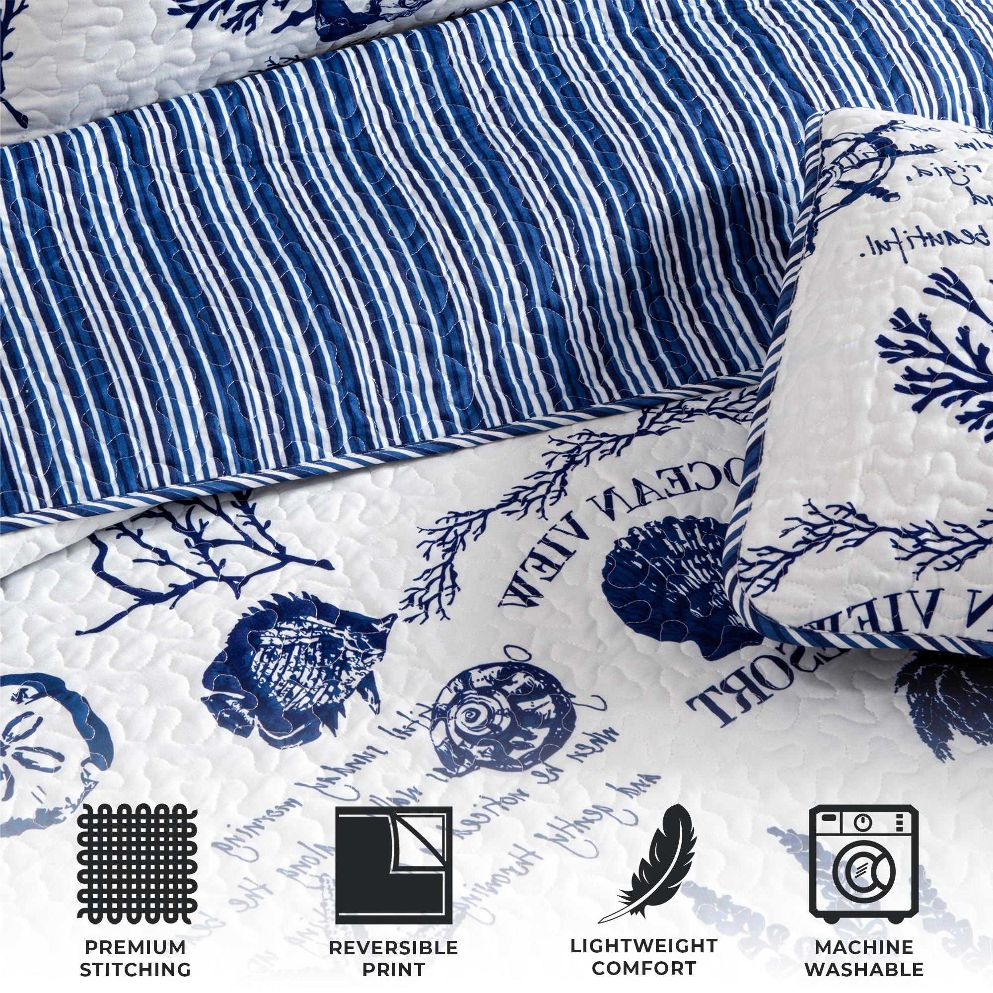Great Bay Home Catalina Coastal Quilt Set Wayfair Bedding Sets