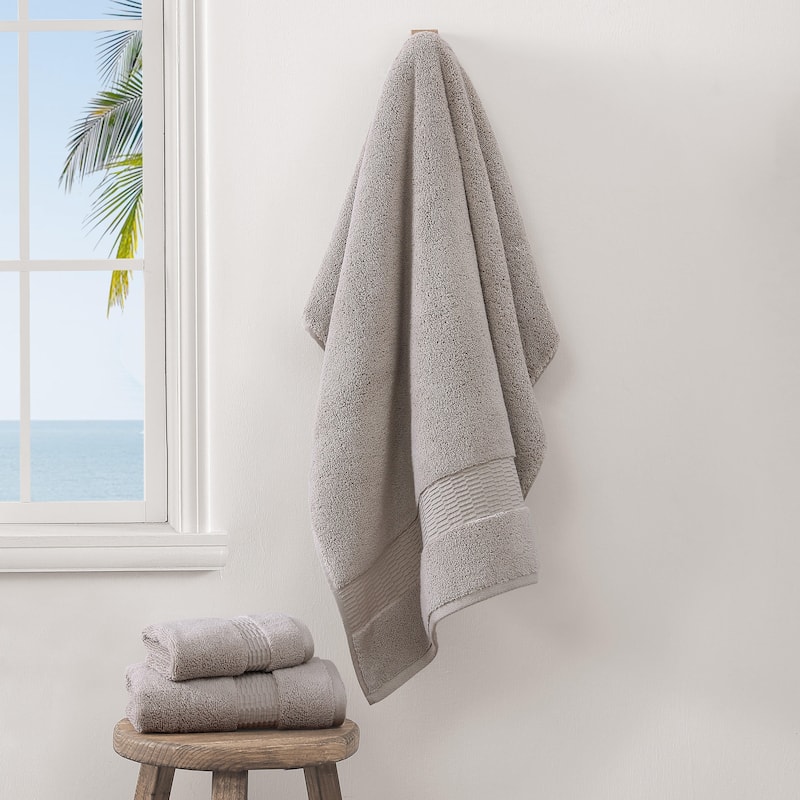 Tommy Bahama Long Branch Solid Cotton 3 Piece Towel Set - 3 Piece