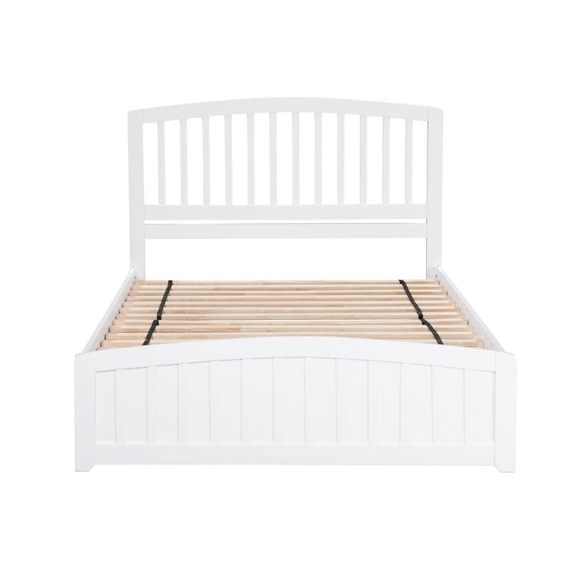 Platform Bed with Storage - Modern Design, No Box Spring Needed, Stylish Footboard