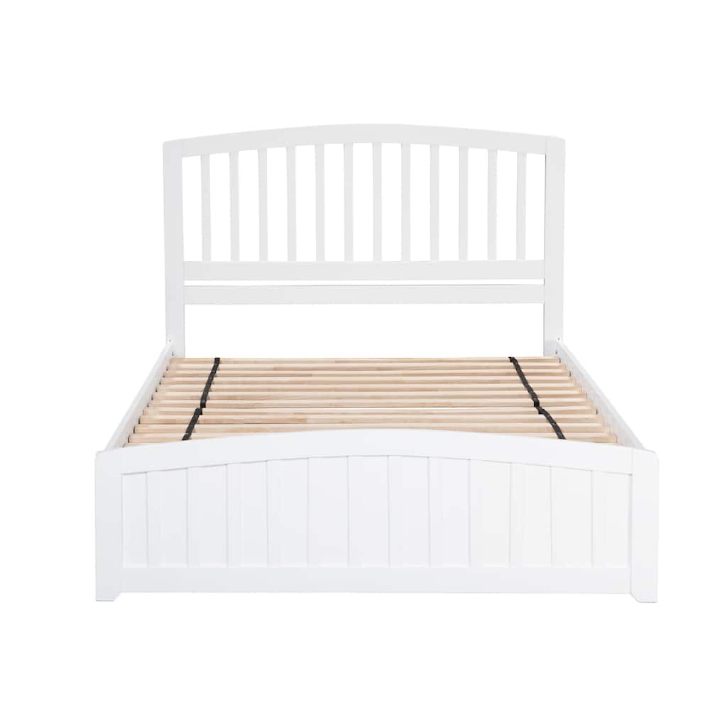 Platform Bed with Storage - Modern Design, No Box Spring Needed, Stylish Footboard
