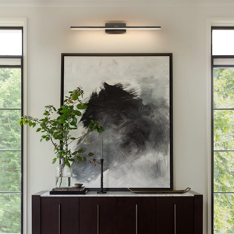 Ultra Minimalist Ribbed Linear LED Bathroom Mirror Vanity Light