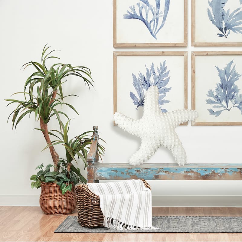 White Starfish Shaped Pillow