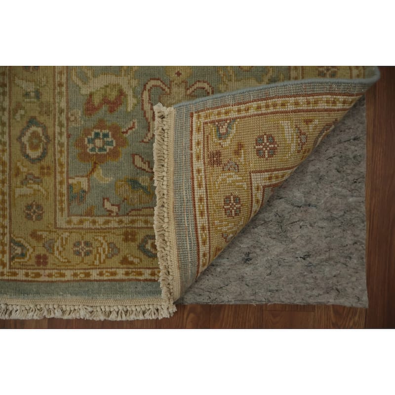 Hand Knotted Oriental 100% Wool Carpet Traditional All-Over Navy Blue & Blues Ziegler Area Rug - 3' 2'' X 2' 0''