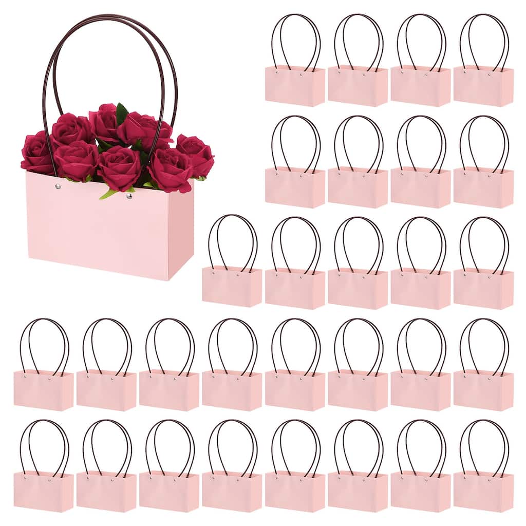 Flower Gift Box, 30 Pcs Paper Bouquet Flower Gift Bags