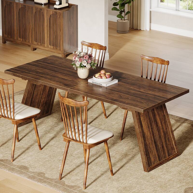 Farmhouse Dining Table for 6-8 People