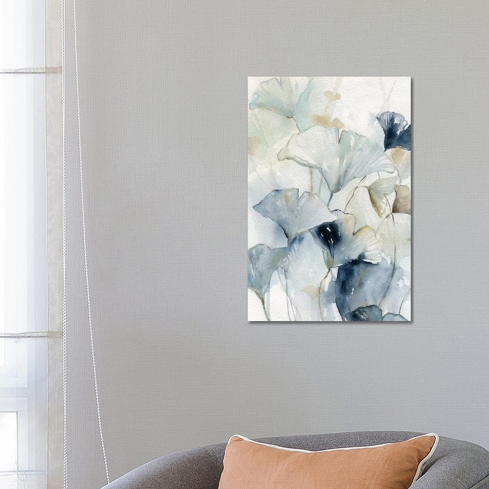 iCanvas "Indigo Gingko I" by Carol Robinson Canvas Print