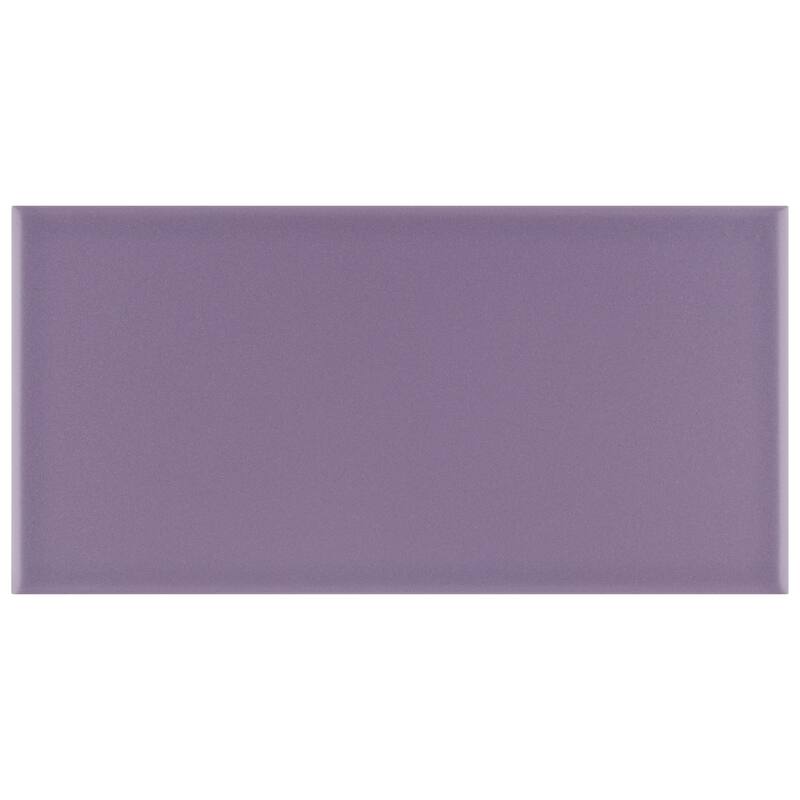Merola Tile Projectos Violet Purple 3-7/8" x 7-3/4" Ceramic Floor and Wall Tile