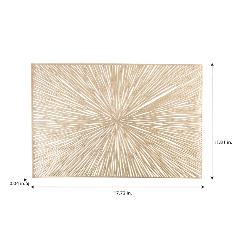 Home Details 4 Pack Star Burst Laser Cut Placemat