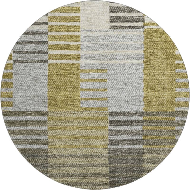 Premium Washable Super Soft Geo Stripe Mayfield Rug