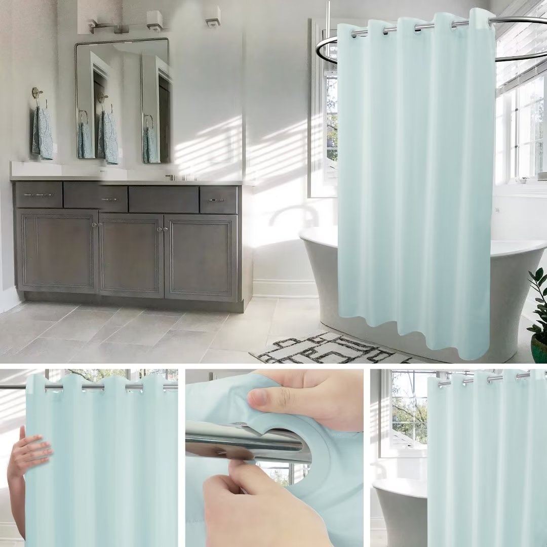 Hookless Plainweave Shower Curtain - On Sale - Bed Bath & Beyond - 38205351