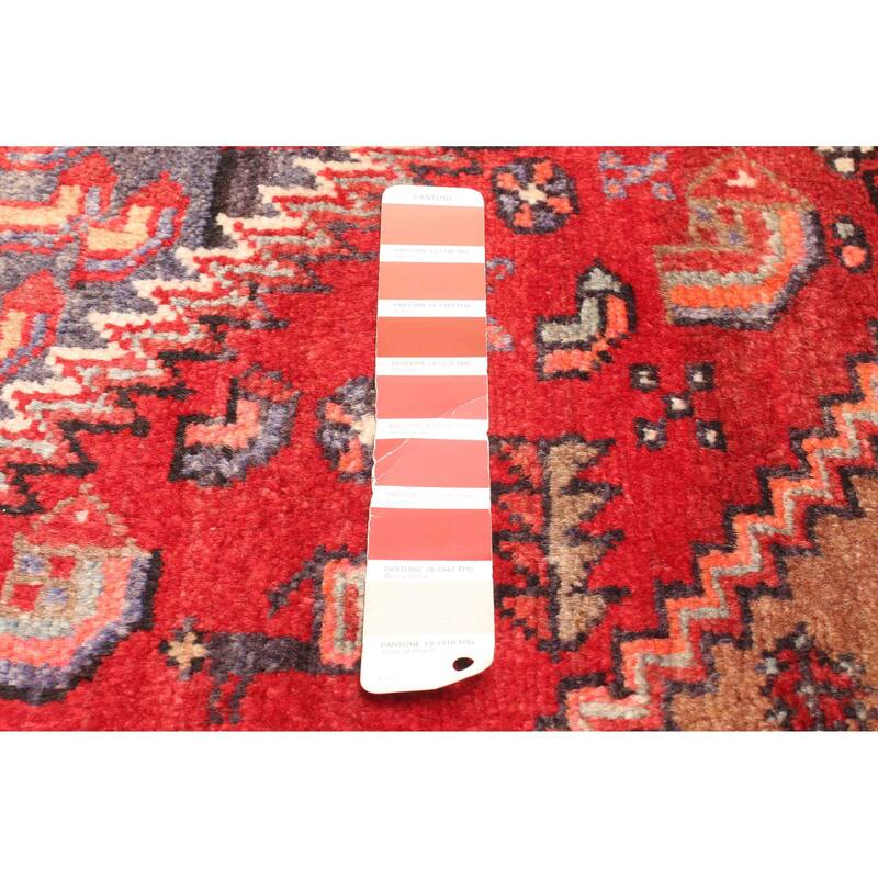 ECARPETGALLERY Hand-knotted Andelz Red Wool Rug - 4'2 x 7'1