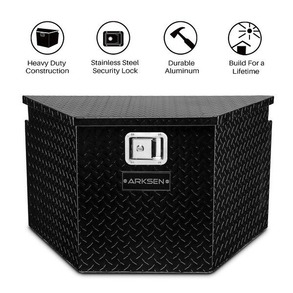 Arksen diamond plate aluminum trailer truck tool box storage organizer with lock sale