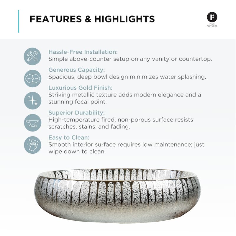 Luxury Modern Vessel Bathroom Sink