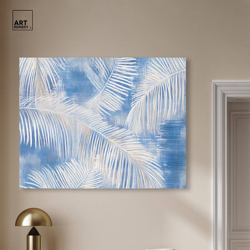 Sky Palm Silhouettes Canvas by Art Remedy, Gallery Wrapped