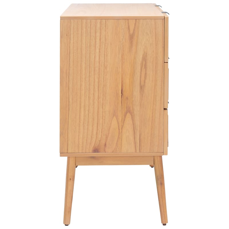SAFAVIEH Baisley Mid-Century 3-Drawer Rattan Chest - 36" W x 18" L x 36" H
