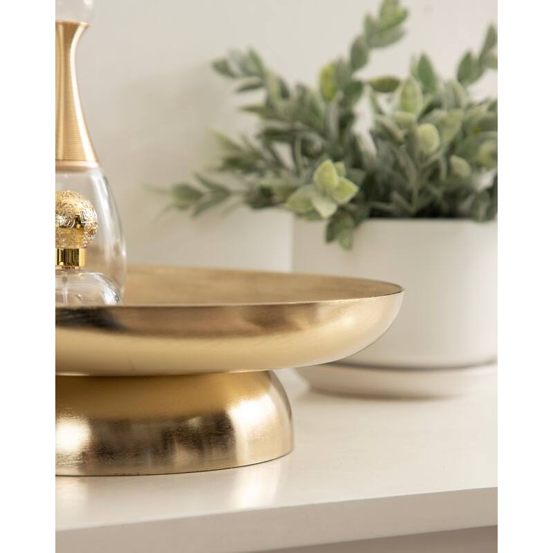 Kate and Laurel Stovring Round Lazy Susan Tray