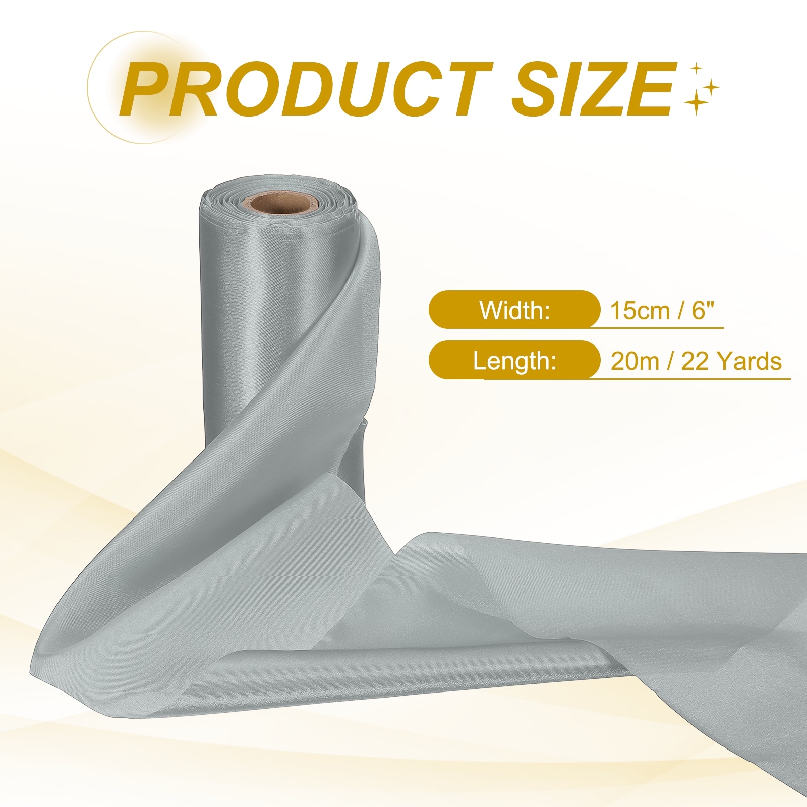 Wide Satin Ribbon Single Face Solid Color Polyester Ribbon for Gift Wrapping Wedding Chair Sash Flower Bouquet Party