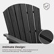 preview thumbnail 4 of 54, Set of 2 HDPE Adirondack Swivel Gliders, Outdoor Patio Chair Set