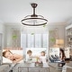 preview thumbnail 90 of 118, 20"/24"/72" Oaks Aura Cotti Low Profile Dimmable Smart Ceiling Fan with Lights 6-Speed Flush Mount Modern Remote