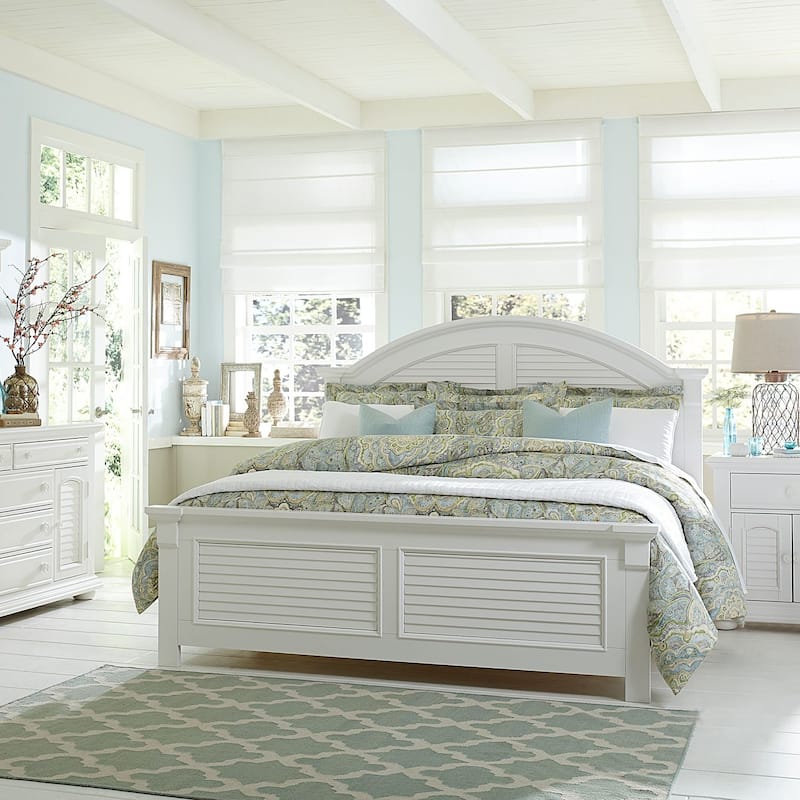 Liberty Furniture Summer House I Panel Bed, Dresser & Mirror, Chest, Nightstand - King, Queen - Bed, Dresser & Mirror, Chest, Nightstand - Queen